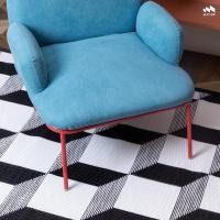 ราคา Mat-er เสื่อแทนพรม ลาย Tiles 3D (Black and White) Size M 150x240cm (12780141)
