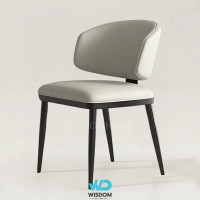 ราคา Wisdom Home เก้าอี้ทานอาหาร Dining Chair รุ่น Sleek สีขาว ดำ (12774173)