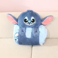 ราคา ผ้าห่ม ผ้าคลุม Alien & Stitch Blanket กรีนแมน สติช ผ้าคลุมตัว ใช้ในออฟฟิศ ผ้าห่มพกพา 42021 Stitch (12774295)