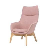 ราคา Modernform เก้าอี้พนักพิงสูง ARCHINI รุ่น FLY-CH08 ขาไม้จริง หุ้มผ้า ชมพู (12789414)