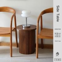 ราคา POCKY Side Table โต๊ะข้างไม้จริง โต๊ะข้างทรงกระบอกดีไซน์ละมุน ตกแต่งบ้าน ได้ทุกมุม ทุกแนว ผลิตจากไม้สัก ทำสีเคลือบด้าน (12761507)