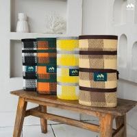 ราคา Mat-er เสื่อพับพกพา เสื่อปิกนิก ลาย Gingham Honey breeze (12780799)