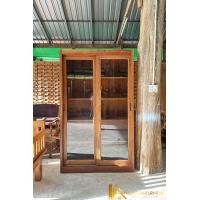 ราคา PF_Phrae | ตู้โชว์ ตู้กระจกไม้สัก บานเลื่อนพร้อมกระจก (12770556)