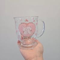 ราคา PP Home แก้วน้ำ ทรงถ้วยไอติม มีมือจับ แก้วกาแฟ แก้วชา แก้วใส น่ารักมากๆ gift ของขวัญ แก้วน่ารักๆ 71027 RABBIT + BEAR (12777240)