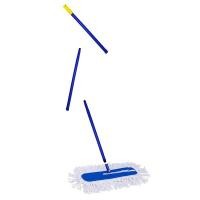 ราคา [2737]SUPERCATไม้ม็อบดันฝุ่น 24" 360g ด้ามเหล็กกันสนิม 3 ท่อน SUPERCAT ผ้า Cotton (สีขาว) หัวหมุน 4 ทิศ เก็บฝุ่นดี (12777384)