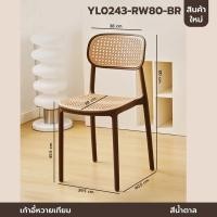 ราคา Decor-A เก้าอี้พลาสติก หวายเทียม ร้านกาแฟ ร้านอาหาร สไตล์โมเดิร์น น้ำตาล (12777624)