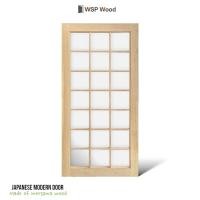 ราคา WSPWood บานประตูไม้ กระจก21ช่อง สไตล์ญี่ปุ่น ไม่รวมกระจก (สามารถใช้เป็นบานเปิด บานสวิง บานเลื่อน) ไม้เมอซาว่า 80x200 (12815022)