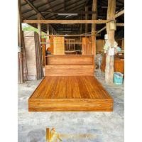 ราคา PF_Phrae | เตียงคิงส์ไซส์ ขนาด6ฟุต ไม้สัก มีลิ้นชักหัวเตียงและใต้เตียง สีเนื้อไม้ (12815135)