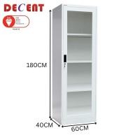 ราคา Decent ตู้โชว์เหล็ก บานเปิด (ออกใบกำกับภาษีได้) ตู้โชว์ กระจกใส ตู้โชว์โมเดล ขาว (12790363)