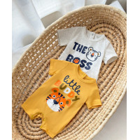 ราคา ÉLVA ชุดเด็กอ่อนทารก ลายเสือ 2ชิ้น (12787658)