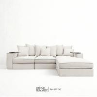 ราคา D and A Living รุ่น โซฟารุ่น Mardy 3 ที่นั่ง L-Shape หนังแท้ UK (12793215)