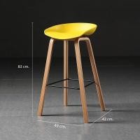 ราคา Decor-A เก้าอี้ เก้าอี้บาร์ เก้าอี้ทรงสูง เก้าอี้เคาน์เตอร์บาร์ เก้าอี้ขาไม้แท้ เฟอร์นิเจอร์แต่งบ้าน เหลือง (12792080)