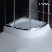 ราคา I-SPA ถาดรองตู้อาบน้ำเข้ามุม แบบโค้งรุุ่นCURVE วัสดุจากอะคริลิค ขนาด100x100x15 cm. สีขาว (I-CUR-ST002) (12803694)
