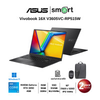 ราคา ASUS Vivobook 16X V3605VC-RP515W i5-13420H/RTX3050/16GB/512GB/16.0/Win11(Indie Black) (12819476)