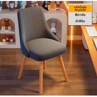 ราคา Foammy Shopเก้าอี้ ขาไม้ เบาะฟองน้ำ แข็งแรงทนทาน รับน้ำหนักได้ดี เทาหมุนไม่ได้ (12814709)