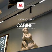 ราคา SL LIGHTING | Cabinet Track Light 10mm. โคมไฟรางแม่เหล็กดีไซน์บางเฉียบ 10mm. ติดตั้งได้ทั้งในตู้โชว์และชั้นวาง คลิปล็อคราง (12810264)