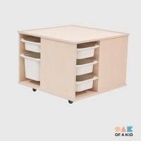 ราคา OF A KID โต๊ะกิจกรรมสำหรับเด็ก (มีล้อเลื่อน) All-in-One Play Table (12793097)