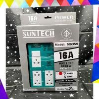 ราคา SUNTECH ชุดปลั๊กพ่วง รุ่นM6359 มอก. แบบ 1 สวิตซ์ 5ช่อง ความยาวสาย 3 ,5 เมตร เขียว-3เมตร (12746097)