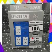 ราคา SUNTECH ชุดปลั๊กพ่วง รุ่นM6359 มอก. แบบ 1 สวิตซ์ 5ช่อง ความยาวสาย 3 ,5 เมตร น้ำเงิน-3เมตร (12746098)
