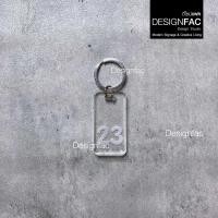 ราคา Designfac,พวงกุญแจเลขห้อง 1-49 พวงกุญแจโรงแรม รีสอร์ท หอพัก พวงกุญแจอะคริลิคใส สไตล์โมเดิร์น มินิมอล 23 (12811107)
