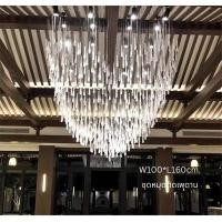 ราคา Light Studio โคมไฟคริสตัล โคมไฟระย้า โคมไฟคริสตัล แก้วคริสตัล ดีไซน์ ทรงหยดน้ำ water drop W100*L160cm. (12773844)