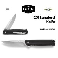 ราคา M.C.L.P. Buck Knives 251 Langford มีดพับ EDC ใบมีด 7Cr ด้าม G10 เปิดเร็วด้วย Ball Bearing พร้อมคลิปพก Normal (12773870)