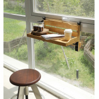 ราคา MM SHOP ชั้นวางของ ชั้นวางของติดผนัง ชั้นแขวนโต๊ะติดหน้าต่าง ชั้นวางไม้ ไม้อ่อนพับได้60ซม (12811644)