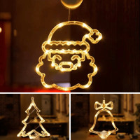 ราคา callingbrown Christmas ไฟแขวน ไฟห้อย ติดกระจก ไฟ LED ซานต้า ไฟแขวนคริสมาสรวม3แบบ (12794305)