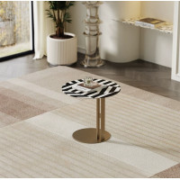 ราคา PS.MEMENTO PS01275FN โต๊ะข้างลายขาวดำ งาน handmade เพ้นท์ด้วยมือ (12763928)