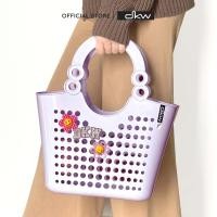 ราคา DKW HH-3200 กระเป๋าพลาสติก (มีหลายสี) กระเป๋าชายหาด กระเป๋าถือ ช้อปปิ้งแบ็ค ครีม (12765231)