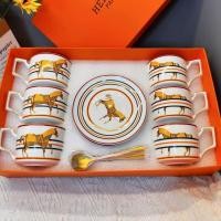 ราคา Thong ชุดแก้วครบเซ็ท fine table HERMES รุ่นโรมัน Roman Gold Horse (12765314)