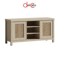 ราคา DELICATO ชั้นวางทีวี รุ่น ECHO ขนาด 40x120x62.50 ซม. สีวอลนัทอ่อน (12799513)