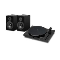 ราคา PRO-JECT JUKE BOX E + BOX 5 SPEAKER TURNTABLE BT & line input with included power amplifier BLACK/BLACK COLOR (12766311)