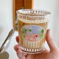 ราคา แก้วน้ำ Cat & Puppy ลายน่ารัก แก้วกาแฟ แก้วใส แก้วคาเฟ่ Cafe ถ่ายรูปน่ารัก ของขวัญ gift 71045 Cat (12774614)