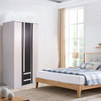 ราคา DELICATO ตู้ 3 บานเปิด ลิ้นชักนอก รุ่น ฟอร่า ขนาด 120x60x200 สีเมเปิ้ล/ผ้าเทา (12802282)