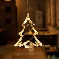 ราคา callingbrown Christmas ไฟแขวน ไฟห้อย ติดกระจก ไฟ LED ซานต้า ไฟแขวน ต้นคริสมาส (12794304)