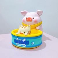 ราคา PP Home โมเดล อาร์ตทอย LuLu The Piggy ของแท้ หมูลูลู่ แต่งคอนโซลรถ ที่วางมือถือ ฟิกเกอร์ ของขวัญ 77023 30005 ลูลู่ วางมือถือ (12776213)