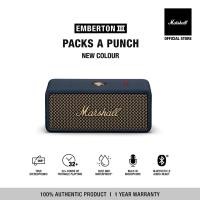 ราคา MARSHALL EMBERTON III MIDNIGHT BLUE - รับประกัน1ปี +ส่งฟรี (ลำโพงพกพา ลำโพง Bluetooth) (12800434)