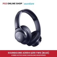 ราคา SoundCore A3004 Q20i TWS Hybrid Active Noise Cancelling Headphones หูฟังไร้สาย บลูทูธ ตัดเสียงรบกวน Blue (12767689)