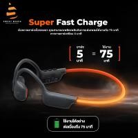 ราคา HAKII รุ่น LIGHT หูฟังออกกำลังกาย หูฟังคล้องคอ หูฟังบลูทูธ มีไฟ LED ความจุ 32GB WirelessSports (12774003)