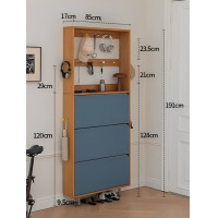 ราคา Kyotohaus ตู้เก็บรองเท้า ตู้เก็บของประตูเล็กสไตล์นอร์ดิก ยุคญี่ปุ่น แบบบนและล่าง (12802477)