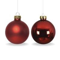 ราคา Decoris ลูกบอลคริสต์มาส Christmas Red - Christmas Baubles Glass | Ø 4/6/8/10 cm. (0138) Ø6 cm. (12794021)