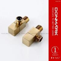 ราคา DONMARK วาล์วชักโครก สต็อปวาล์วเซรามิคทองเหลือง สีทอง ด้ามบิด รุ่น BS-801 (12803983)