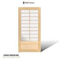 ราคา WSPwood บานประตูกระจกสไตล์ญี่ปุ่น ไม้เนื้อแข็งสีอ่อน/ไม้สน ไม่รวมกระจก (สามารถใช้เป็นบานเปิด บานสวิง บานเลื่อน) 100x200 ไม้เมอซาว่า (12815388)
