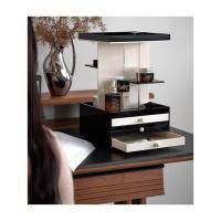 ราคา Chiranatda ชั้นวางเครื่องสำอาง หมุนได้แบบลิ้นชัก 3 ชั้น สีขาว-ดำ (12808051)