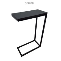 ราคา PSAHome โต๊ะวางของ ไม่ต้องประกอบ โครงเหล็กหนา กันน้ำ แข็งแรง ทนทาน สำหรับข้างเตียง ข้างโซฟา วีเนียร์ไม้สีดำ (12807234)