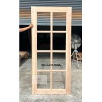 ราคา Phattara Wood ประตูไม้เนื้อแข็ง ช่องกระจก 8 ช่อง พร้อมกระจก 5 มิล กระจกใส 5 มิล 70cm x 200cm (12809575)