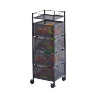 ราคา ANYHOME ชั้นเหล็กใส่ของทรงเหลี่ยม มีล้อ สีดำ (12802940)