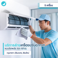 ราคา BeNeat บริการล้างแอร์ประเภทติดผนัง กรุงเทพฯ ปริมณฑล/เชียงใหม่ 5 เครื่อง (12812137)