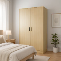 ราคา DELICATO ตู้เสื้อผ้า 4 ฟุต 2 บานประตู รุ่นอแมนด้า ขนาด 119x54x179 ซม.สีบีช (12802334)